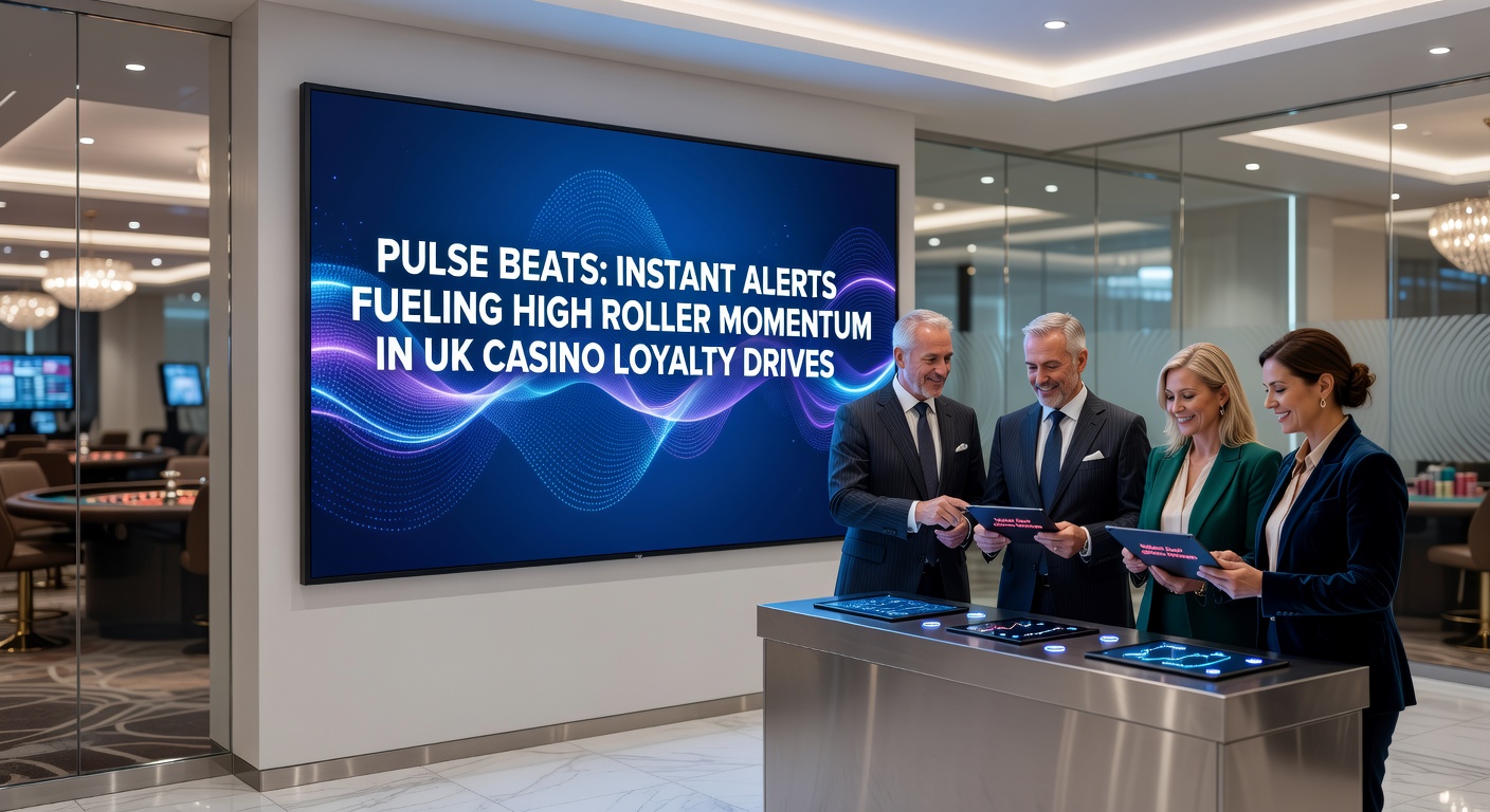 High-roller dashboard displaying cascading pulse notifications amid rising loyalty tier graphics on a sleek mobile device