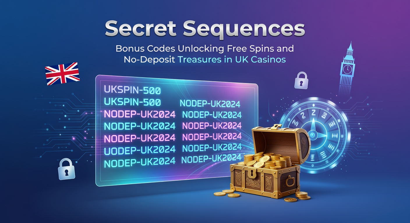 Close-up of a smartphone screen displaying a casino app with a bonus code entry field glowing green, surrounded by free spin symbols and no-deposit bonus notifications